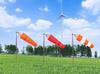 60/80/100cm Windsock Outdoor Wind Direction Measurement Reflective Belt Rip-stop Weather Vane for Airport Aviation Garden Farm