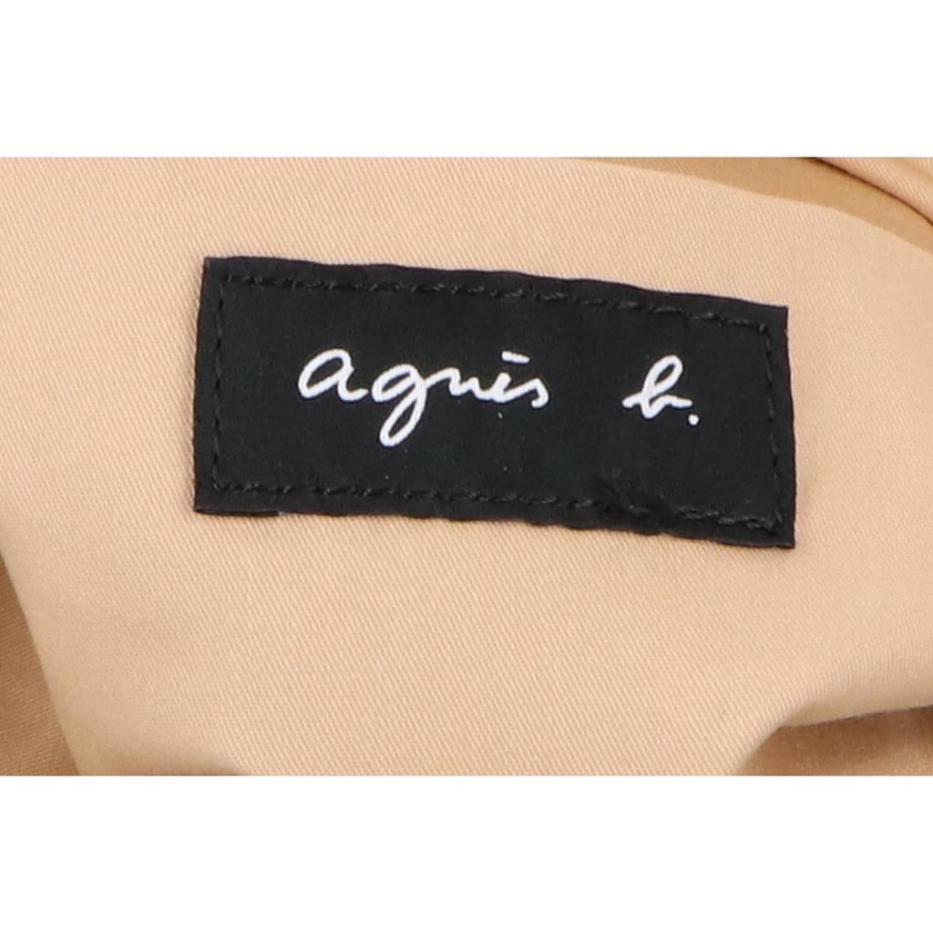 agnes b. MX02-03 Raffia Stripe Tote Bag Natural/Black/YellowUsed