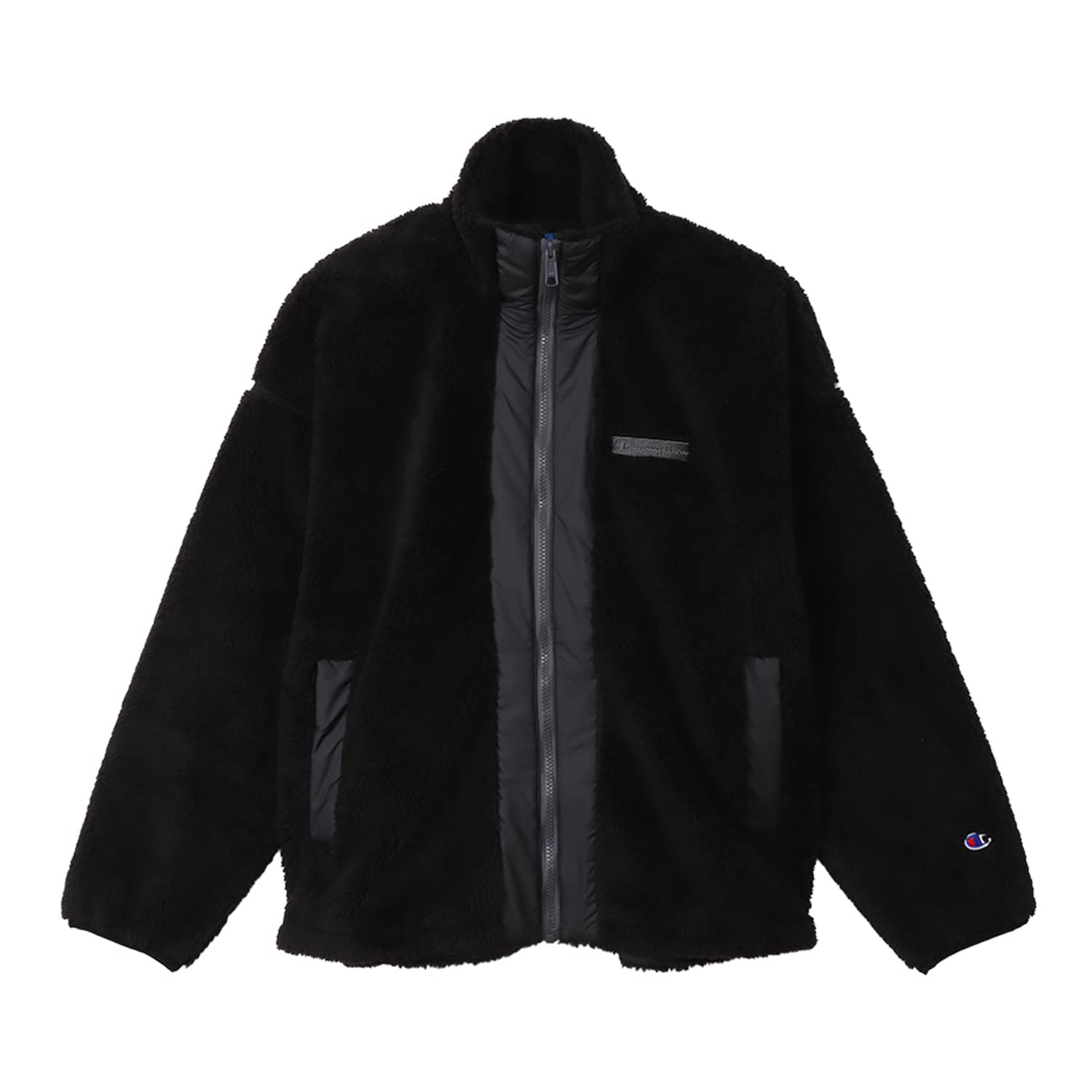 

Champion Long Sleeve Stretch Warm Windproof Zip Jacket with Script Size L Women s Logo, Black, (CW-YS603) чорний