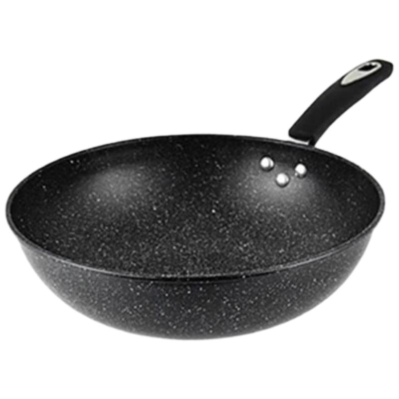 Yibolaier 32cm Non-Stick Cast Iron Wok