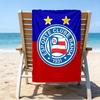 Bahia Fc Crest Emblem Printed Beach Towel, Super Soft Microfiber, Perfect Gift Birthday, for Pool, Beach, Travel, for Family and Friends