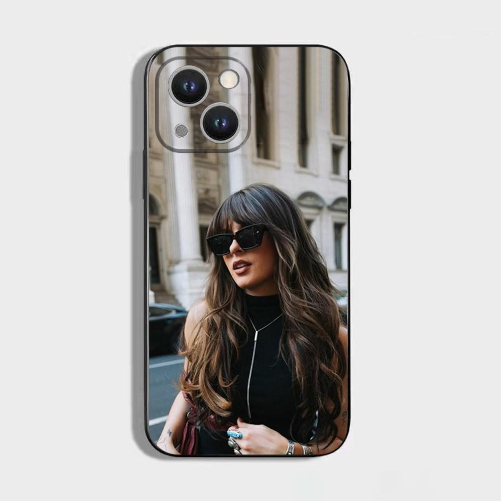 Ella Singer Langley Phone Case For iPhone 16,15,14,13,12,11 Plus,Pro Max,XS,X,XR,SE,Mini,8,7,Soft Silicone Black Cover