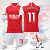 Stylish And Comfortable 2023-24 Arsenal Home 7 Saka 8 Elneny 9 Jesus 11 Martinelli Football Jersey For Children