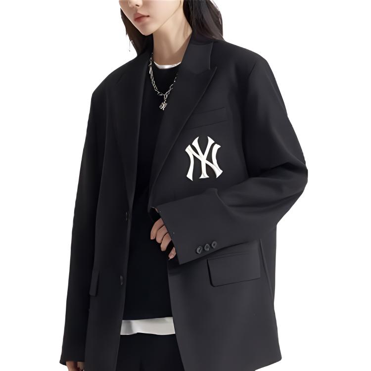 MLB FW22 Wool Windproof Suit Unisex suits Black 3AJKB5224-1