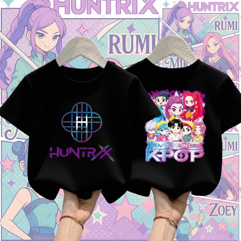 Children's Summer Fashion Cartoon Anime Children's Short Sleeve Pattern
