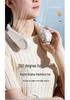 Portable Leafless Neck Fan: Foldable, Silent, Five-Speed, with Digital Display