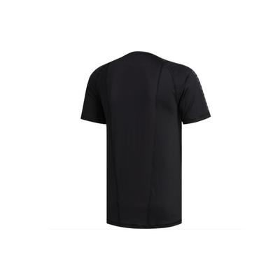 T Shirts Men's Black Crew Neck Moderate Straight Fit FJ5150
