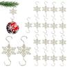 5/10Pcs Christmas Hook Snowflake Design Stainless Steel Hooks Winter Theme Home Holiday Decor Accessory