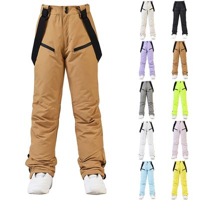 Ski Pants With Men'S And Women'S Shoulder Straps, Warm Single Board And Double Board Ski Pants
