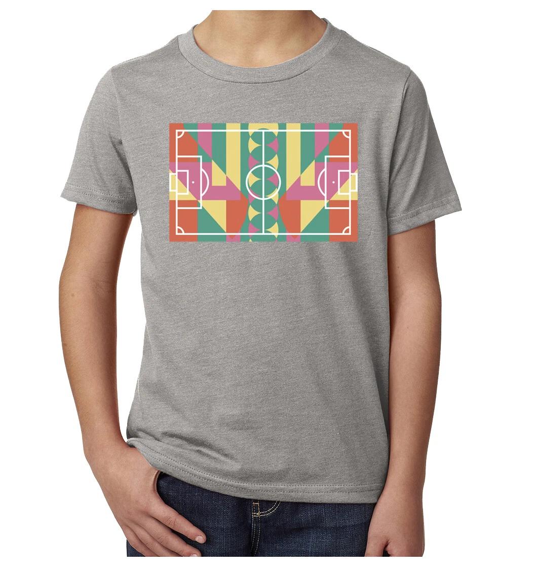 Soccer Pitch T-Shirt, Youth Graphic Sports Shirts, Kid s Soccer Shirts 2XL
