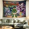 Hunter X Hunter Wall Tapestry Aesthetic Wall Hanging Printed Fabric Blanket Decorative Tapestries For Bedroom Living Room Home Decor
