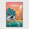 Travel Sydney Scenic Spot Vintage Poster Metal Sign Club Tin Custom Bar Indoor Decor Posters Home Wall Decor Room Decoration