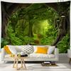 Mountain Sea Jungle Tapestry Wall Hanging Bohemian Nature Landscape Psychedelic Beautiful Home Decor Background Cloth