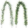 3Pcs 178cm Green Plant Artificial Eucalyptus Plants Rattan Eucalyptus Leaves Rattan for Home Wedding Garden Living Room Decoration