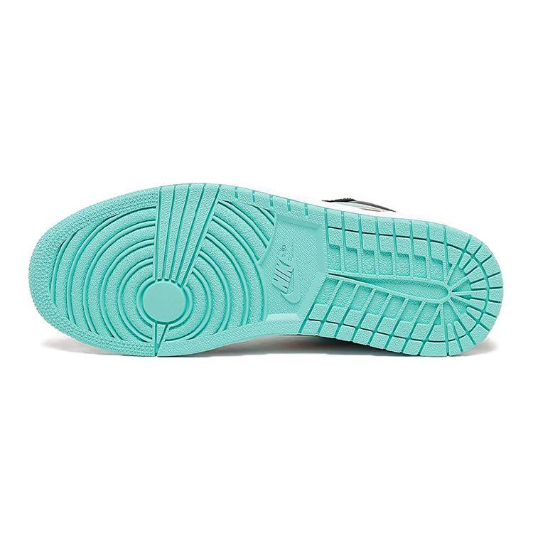 Air Jordan 1 Low SE GS Tropical Twist Sneakers da Bambino Teal Nero CV9844-301