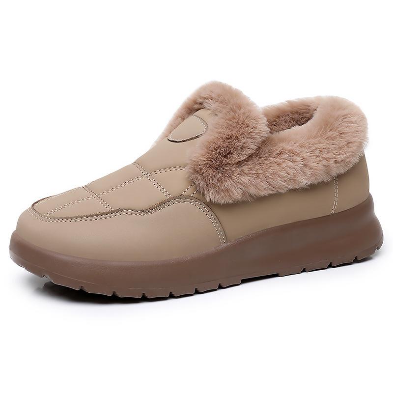 

Хлопковая обувь женская обувь универсальные модные ботинки женские теплые и морозостойкие зимние ботинки на подкладке и утолщенные женские ботинки на плоской подошве с неглубоким вырезом 41