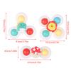 3Pc Set Suction Cup  Cartoon Animal Spinner Toys For Kids Window Baby High Chair Table Travel Bath Toy For Children Gift
