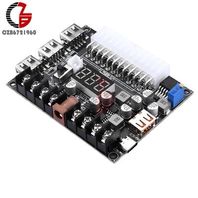 20Pin 24Pins ATX Power Adapter Board Acrylic Case Kit PD2.0 PD3.0 Adjustable Power Supply Breakout Board Power Connector Adapter