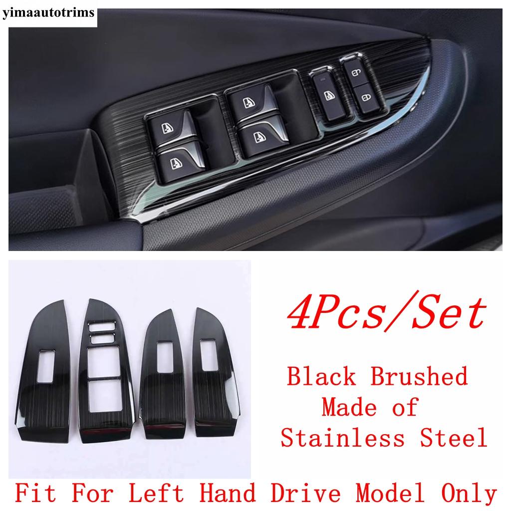 Car Door Window Glass Lift Control Switch Panel Cover Trim Stainless Steel Accessories For Changan Eado Plus