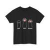 Pierre Papier Ciseaux Jeu de Mains Mignonne Patte Chat Drôle T-Shirt