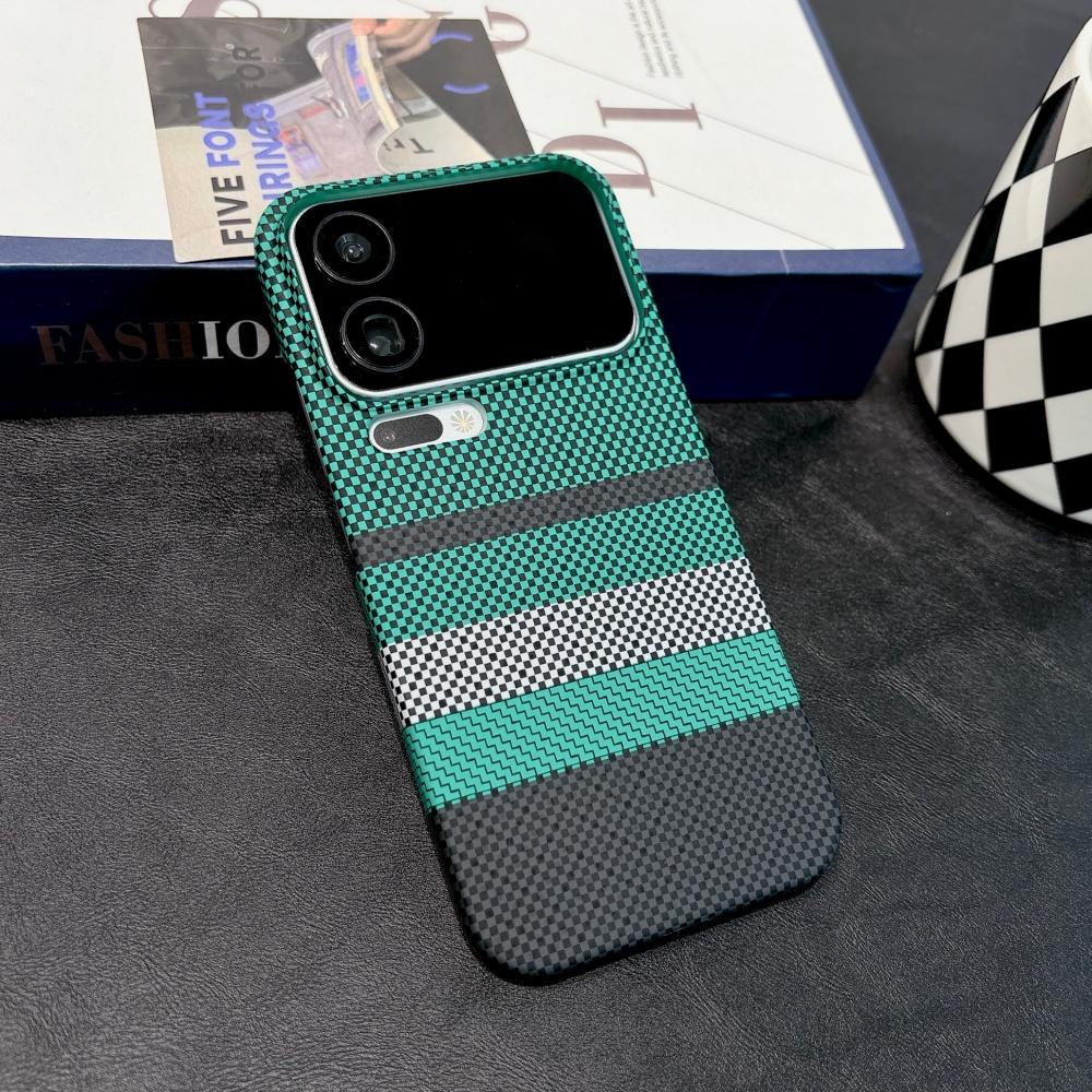 Luxury ForMagsafe For XiaoMi Mi 17 15T Pro Max Carbon Fiber Line Texture Phone Case Wireless Charge Frameless PC Magnetic Cover