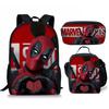 Backpack Satchel Pencil Case Three-Piece Set Student Schoolbag Cartoon Children'S Backpack