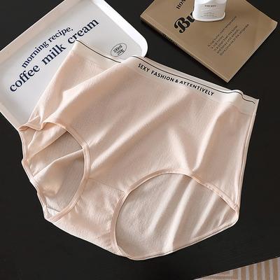 Grote Maat Sportstijl High Waist Ondergoed Gemaakt van Puur Katoen en Antibacterieel Driehoek Damesondergoed