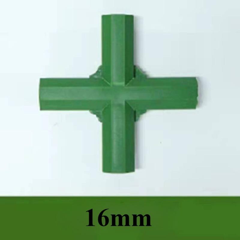 1/2/4PCS Gardening Plant Stakes Plastic Edging Corner Connection Accessories Greenhouse Plant Frame Connectors
