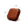 USB Data Cable Storage Bag Leather Earphone Headset Cover Mini Zipper Pouch Box for Most Headsets Drop Resistant