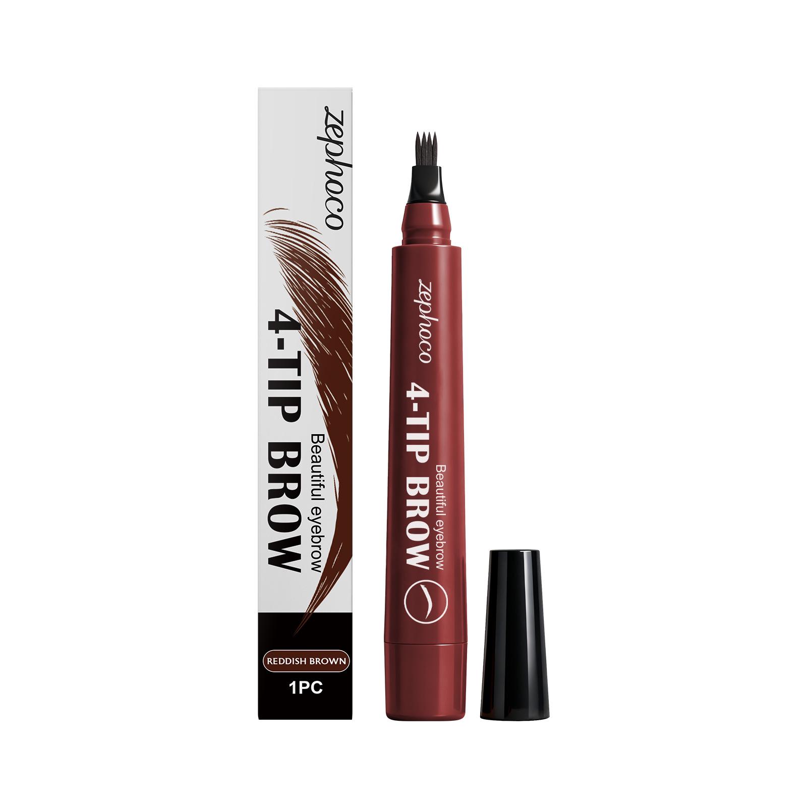 Zephoco Red-Brown Eyebrow Pencil: Smooth, Natural Tone for Sculpted Brows