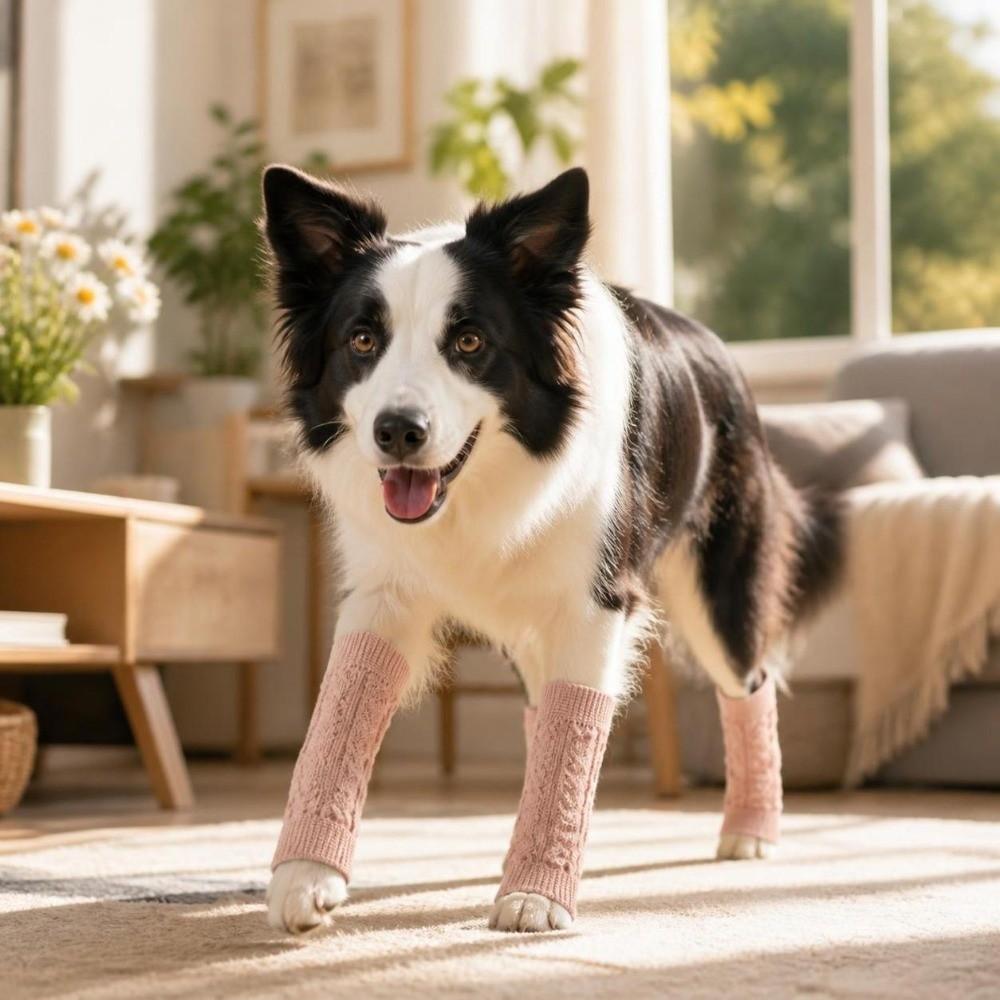 4Pcs Joint Protection Dog Elbow Cover Stretchy Pet Leg Warmer Comfortable Dog Knee Protector Sports