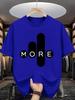 Unisexs summer pure cotton casual loose fashion letter pattern printed comfortable sports round neck short sleeved Tshirt top