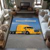 Kw Heavy Trucks Customizable Name Area Rug Suitable for Kitchen Playrooms Dining Room Entryway Antislip Carpet Anime Office Decor Wedding Party Gift