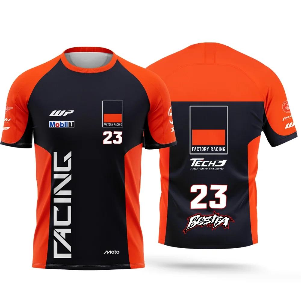 Summer Breathable Quick-drying Motorcycle Race No. 37 2025 Pedro Acosta Men's and Women's Casual Short-sleeved Sport T-shirt