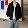 High Street Amerikanische gestreifte Hoodies Herbst Winter Locker Kapuzenpullover mit Reißverschluss Herrenbekleidung Modische lässige Langarm-Sweatshirts