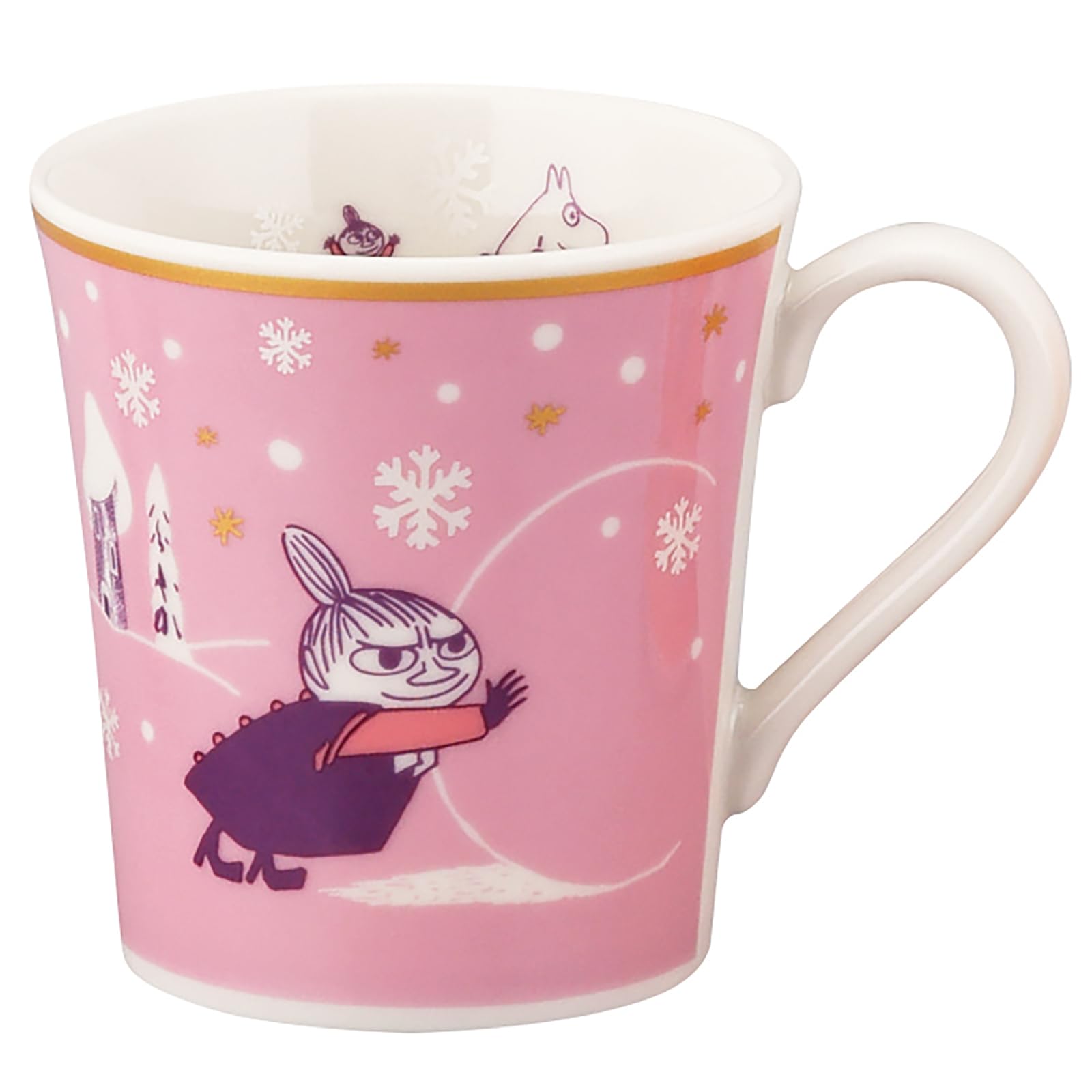 

Кружка Yamaka Shoten MOOMIN Snowy Way Home, 300 мл, Диаметр: приблизительно. 9x9см, Малышка Мю, Розовый, Подарок для женщин, День рождения, Посуда, MM12002-11