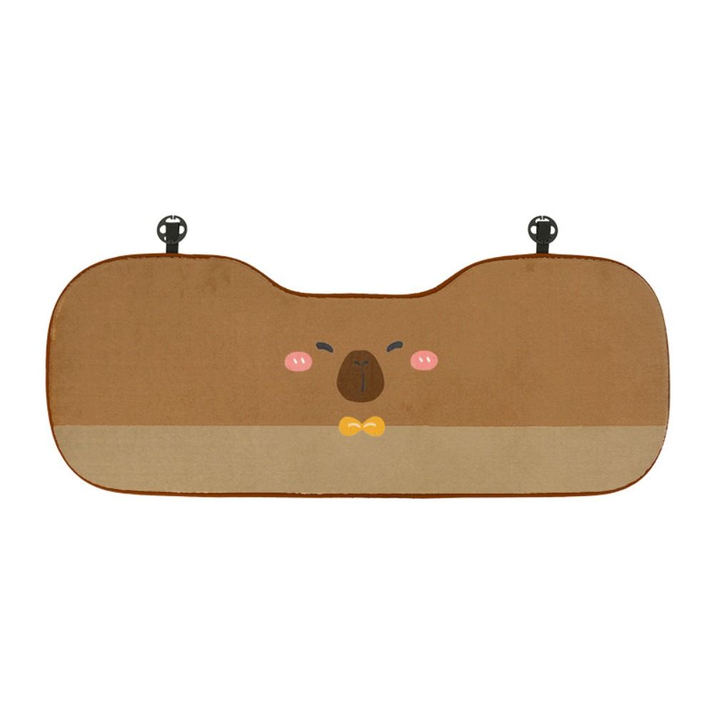 Comfort Capybara Car Headrest Cartoon Plush Seat Cushion Car Seat Decoration  Headrest