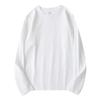 White Cotton Womens Long Sleeve Tee Korean Round Neck Base Layer Plus Size Casual Autumn Womens Top