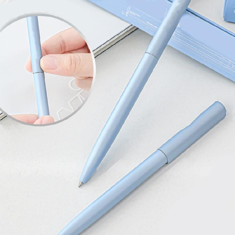 Sleek Office Grade Rotating Ballpoint Pen 0.5mm Metal Barrels Nighttime Utility