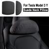 Headrest Neck Pillow for Tesla Model 3 Highland Model Y Juniper YL Suede Headrest Lumbar Support for Car Comfortable Traveling