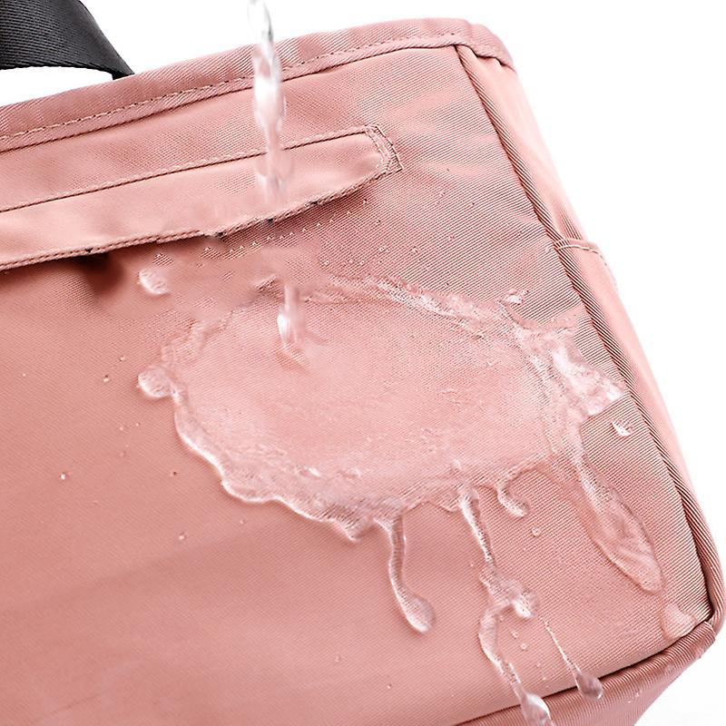 Insulated Lunch Bag Large Capacity Picnic Bento Tote Bag with Side Pocket Waterproof Leakproof Zipper Closure