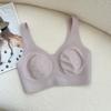 Cooling Non-Stuffy Bralette Ultra-Thin Rabbit Ear Cup Minimizer Wirefree Wide Strap Sports Style