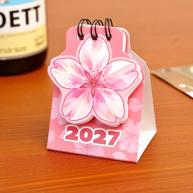 2027 Μίνι Επιτραπέζιο Ημερολόγιο Φορητό Τσέπης Καθημερινό Σημειολόγιο Σχεδιαστής Διακόσμηση Γραφείου Χαρτικά Γραφείου Απλό Μικρό Καθημερινό Πρόγραμμα