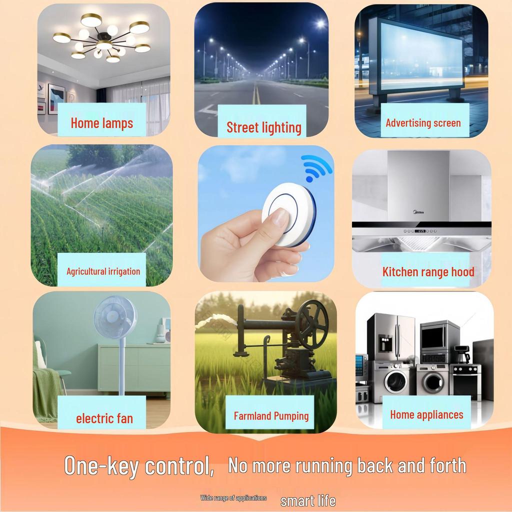 Wireless Remote Control Switch for 30A 220V Home Appliances