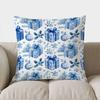 With Blossoms Throw Pillow Cover With Short Plush Print For Living Room Sofa Decoration Cushion Cover Pillow Covers Decorative