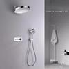 Bathroom Shower Faucet Set Brass Wall Mounted Thermostatic Rainfall style Shower Brush Gold /Gray Finished Three Functions