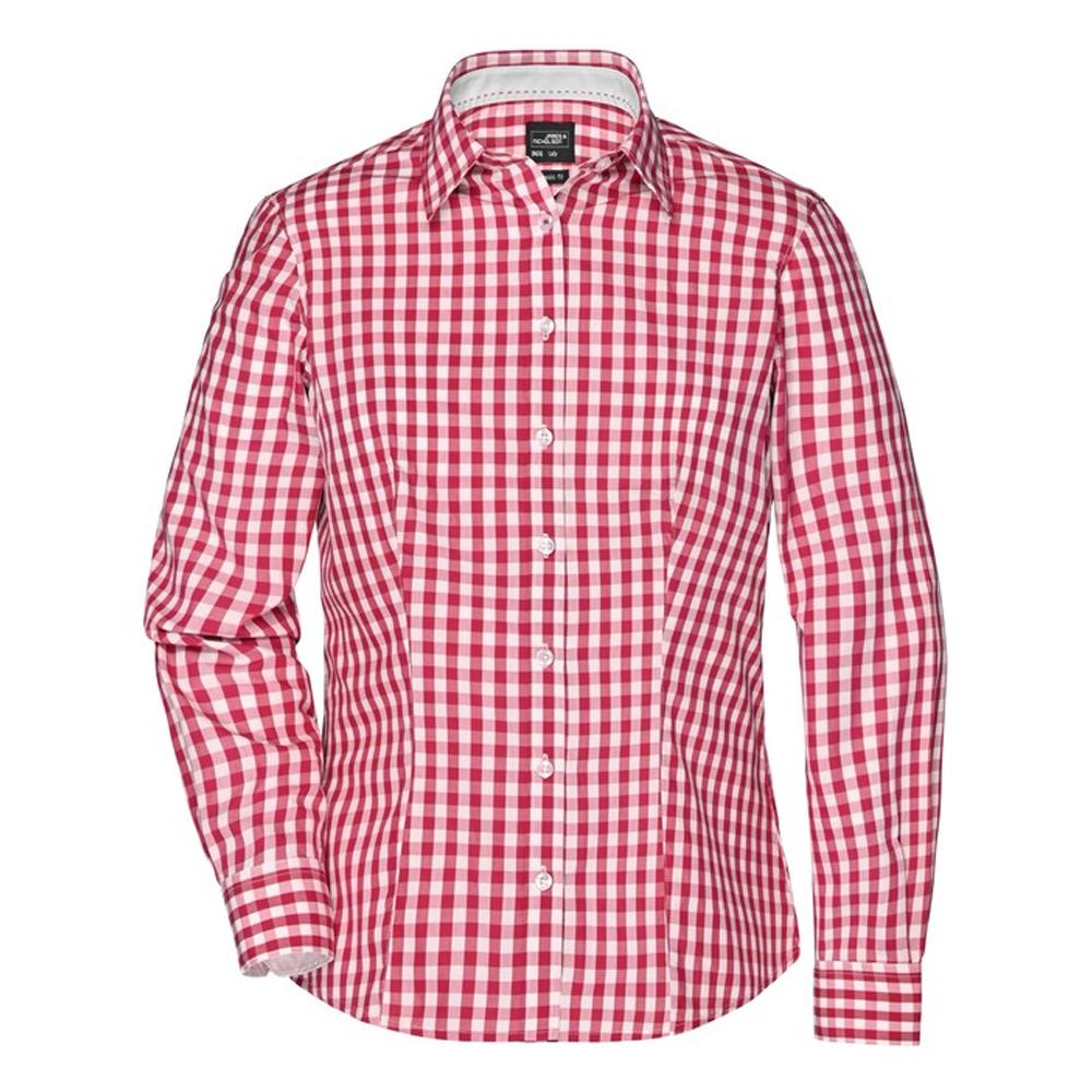 James and Nicholson Womens/Ladies Checked Blouse