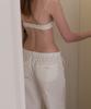 Aente Low-Rise String Pants - Ivory