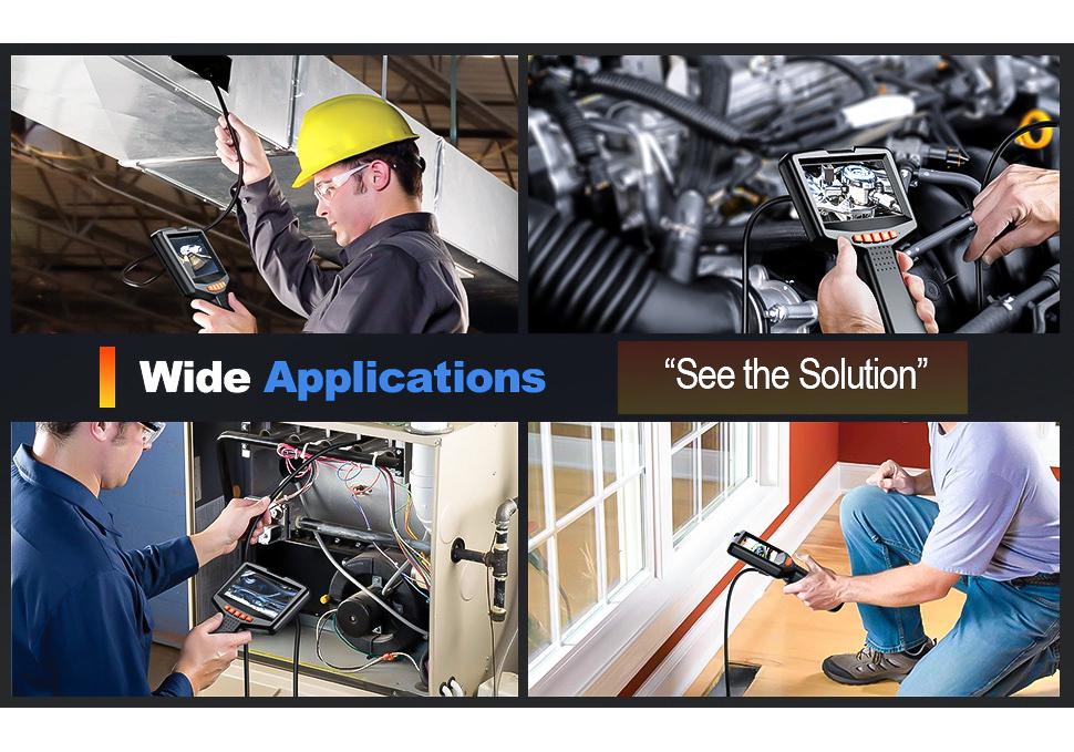 4.3-inch HD IPS Endoscope for Engine and Pipe Inspection