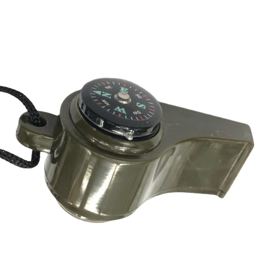

3-in-1 Multifunctional Outdoor Survival Whistle with Compass & Thermometer